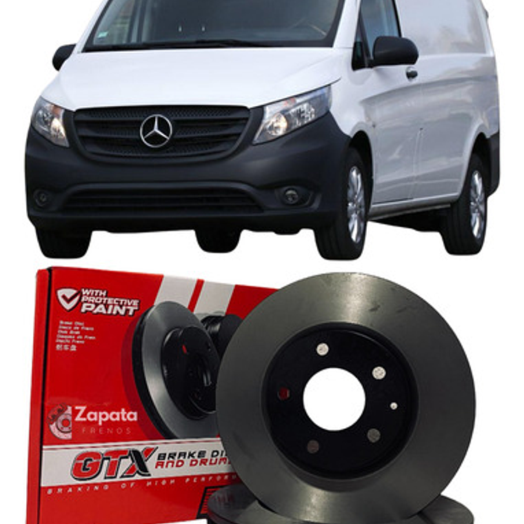 Discos Freno Delanteros Mercedes Benz Vito 111 Cdi 2014 + 1