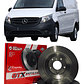 Discos Freno Traseros Mercedes Benz Vito 111 Cdi 2014 + - Miniatura 1