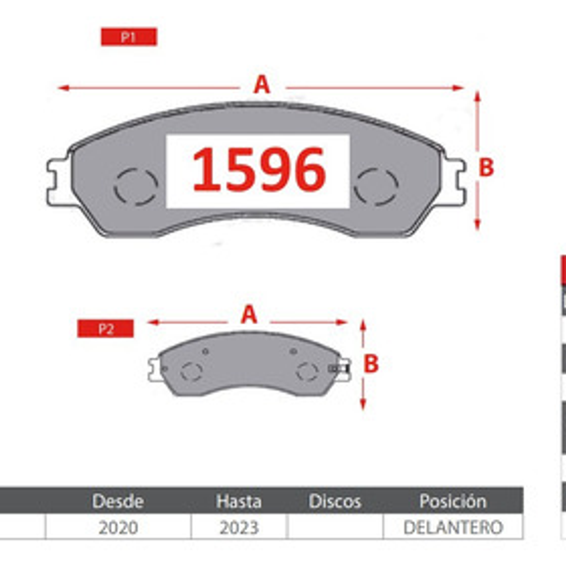 Pastillas Delanteras Para Maxus C35 2.0 2020-2024 3