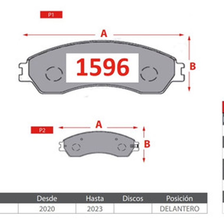 Pastillas Delanteras Para Maxus C35 2.0 2020-2024 3