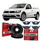 Discos Freno Delanteros + Pastillas Volkswagen Saveiro 2016+ - Miniatura 1