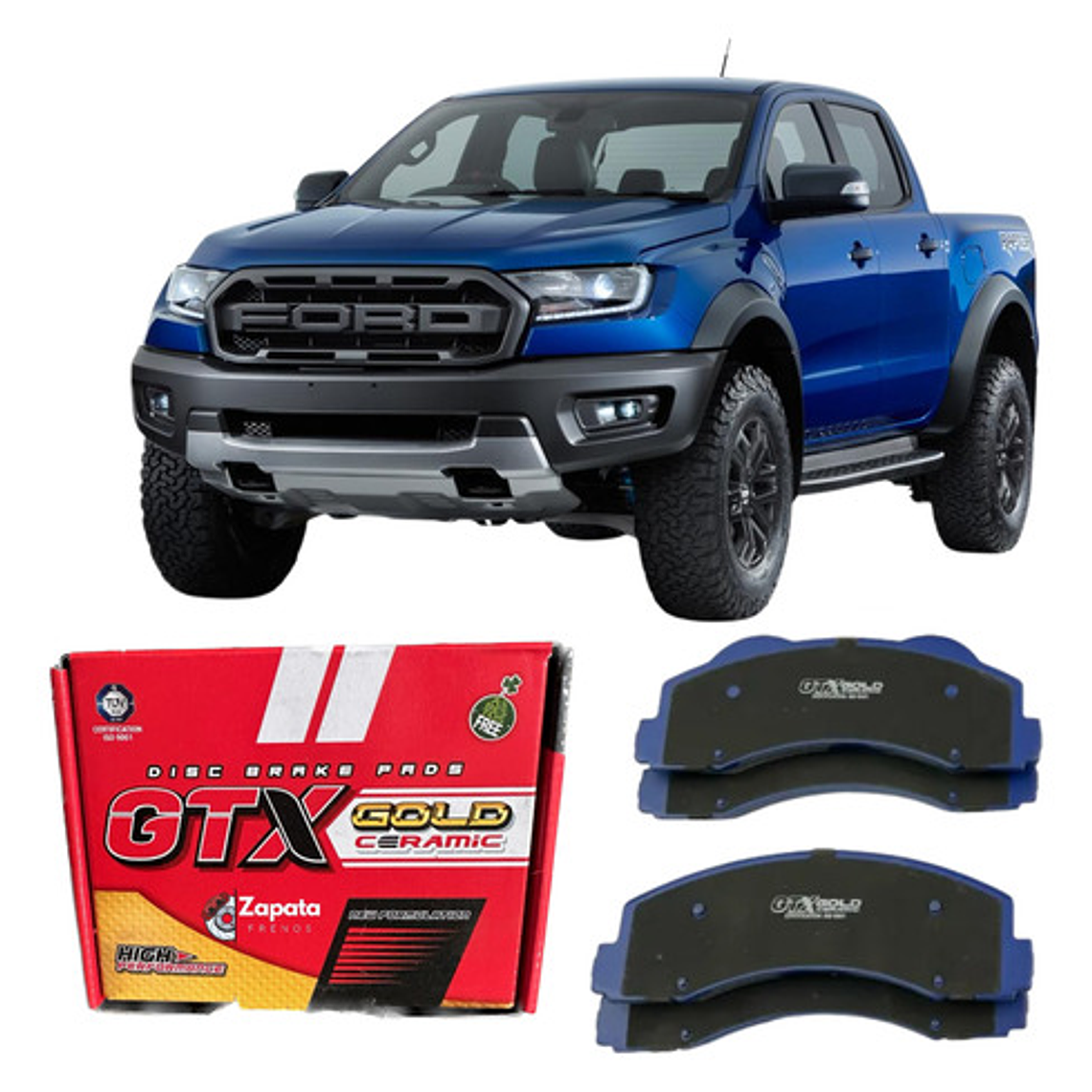 Pastillas De Frenos Traseras Ford Ranger Raptor 2018-2023 1