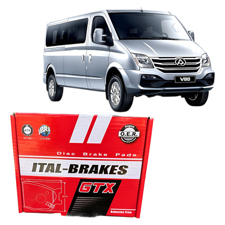 Pastillas Del + Tra Para Maxus V80 2.5 2013-2022 1