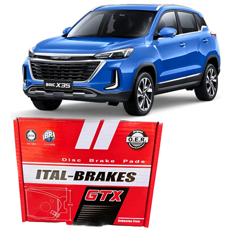 Pastillas De Frenos Delanteras + Tras Baic X35 1.5 2017 + 1