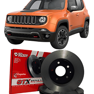 Discos De Freno Gtx Delanteros Jeep Renegade Año 2016+