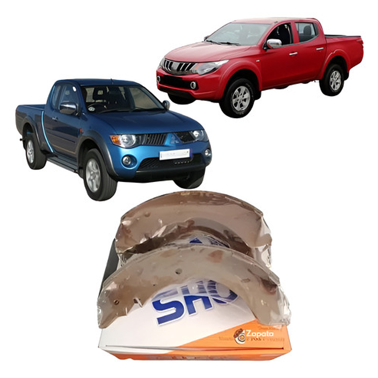 Balatas Traseras Nibk Para Mitsubishi L200 2007 En Adelante 1