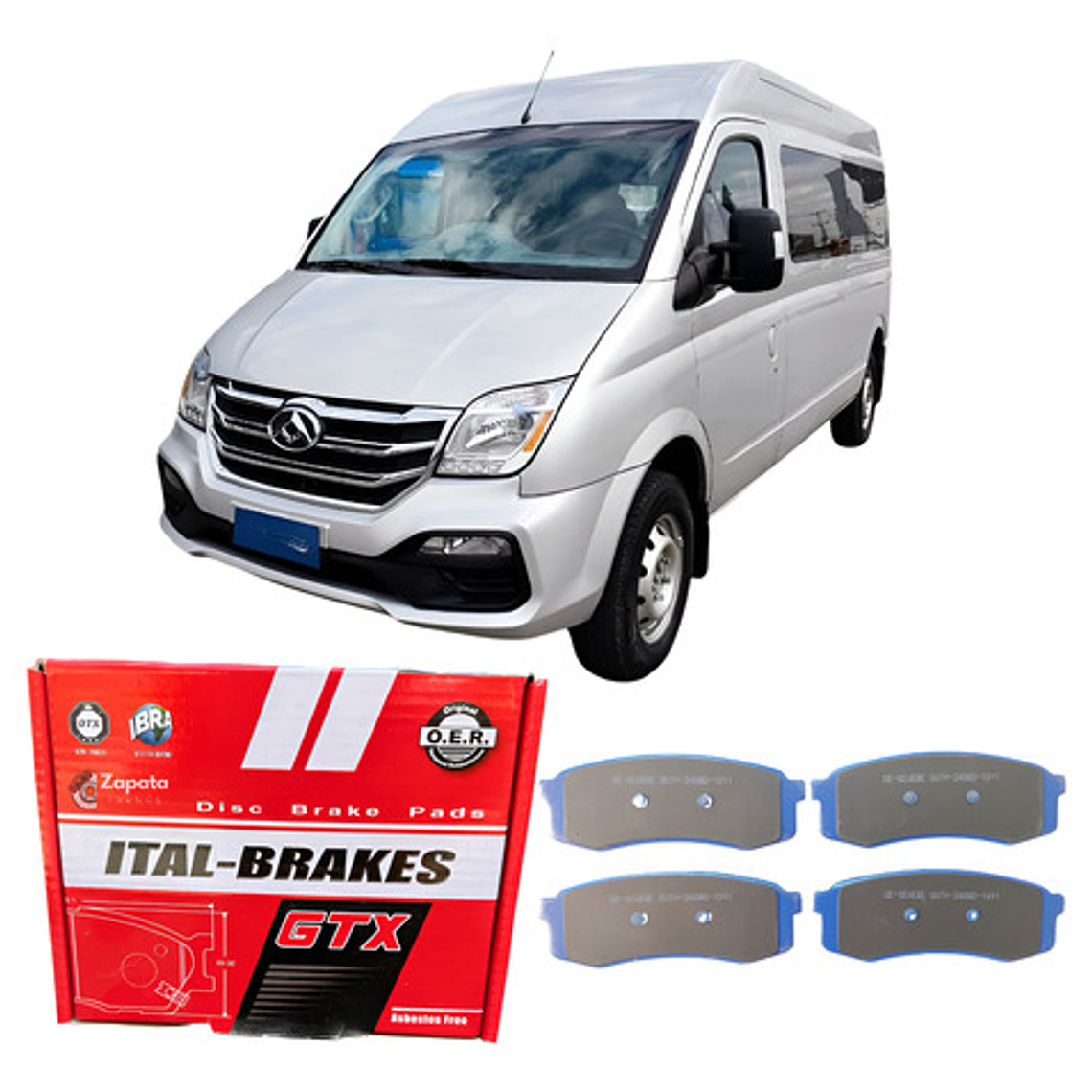 Pastillas Freno Traseras Maxus V-80 2.5 Marca Gtx 1