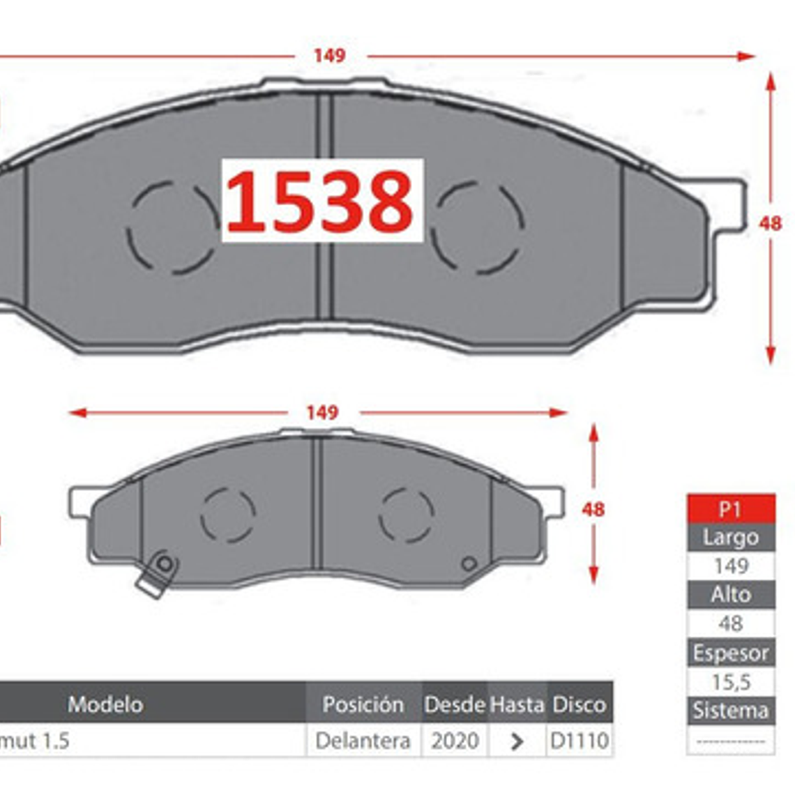 Pastillas Freno Delanteras Gtx Para Kyc Gran Mamut 2020+ 2