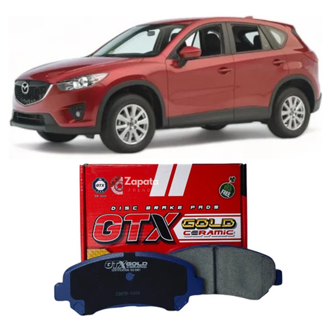 Pastillas Freno Delanteras Gtx Cerámica Mazda Cx5 2013 + 1