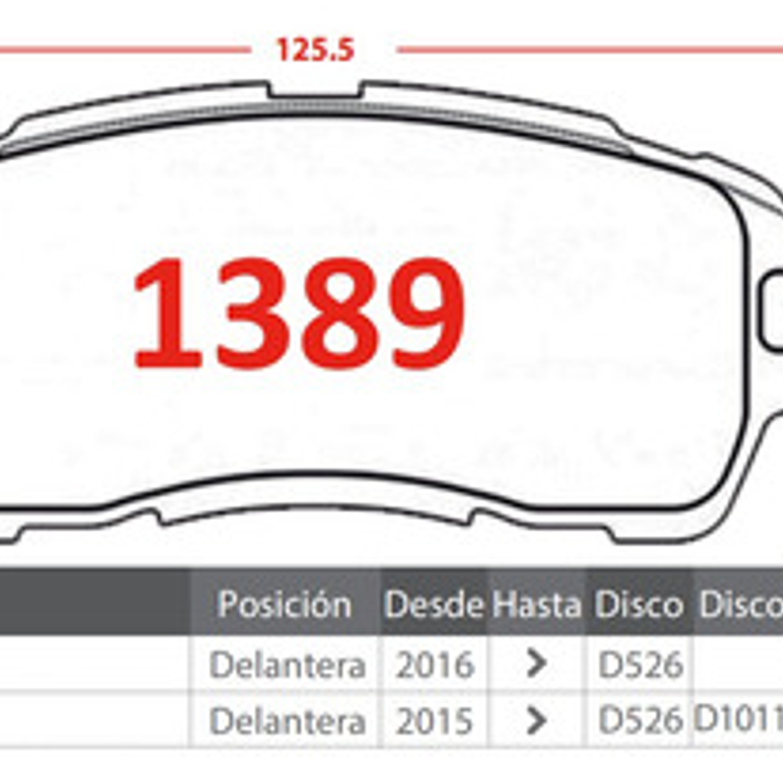 Pastillas De Frenos Delanteras Gtx Para Mazda 2 2016 + 2