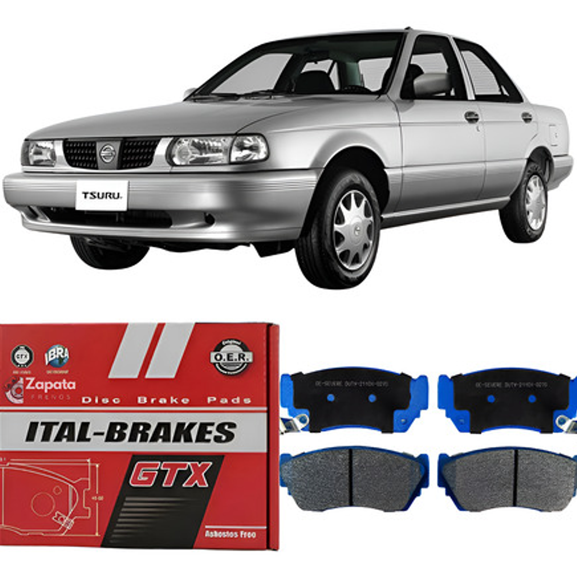 Pastillas De Frenos Delanteras Gtx Nissan V16 1