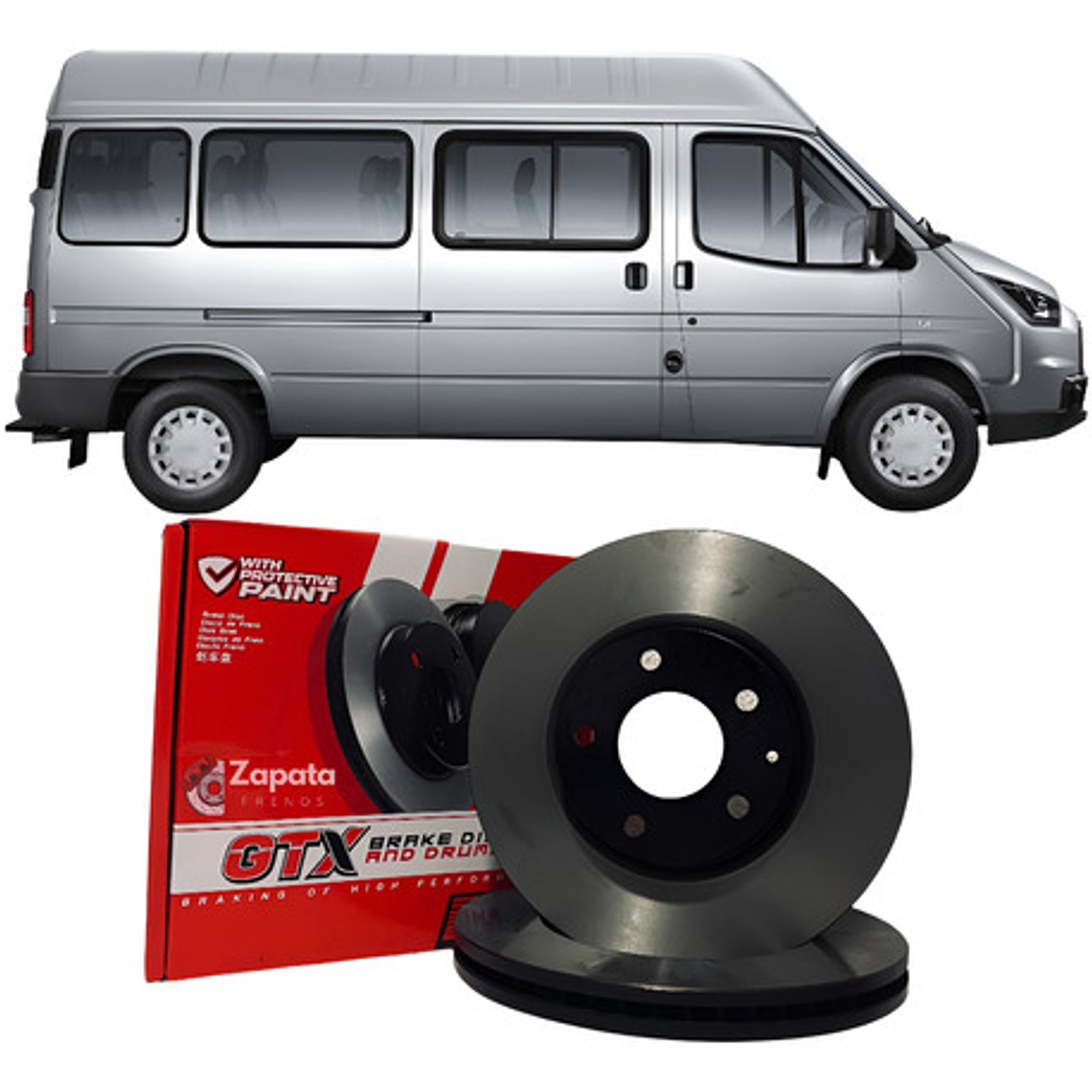 Par Discos Freno Delanteros Gtx Para Jmc Touring 2.8 1