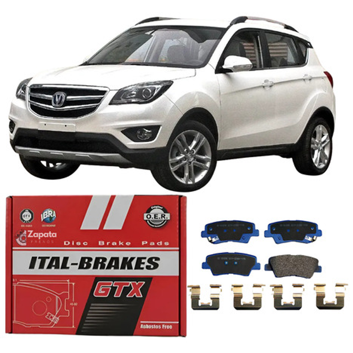 Pastillas De Frenos Traseras Changan Cs35 2013-2019 1