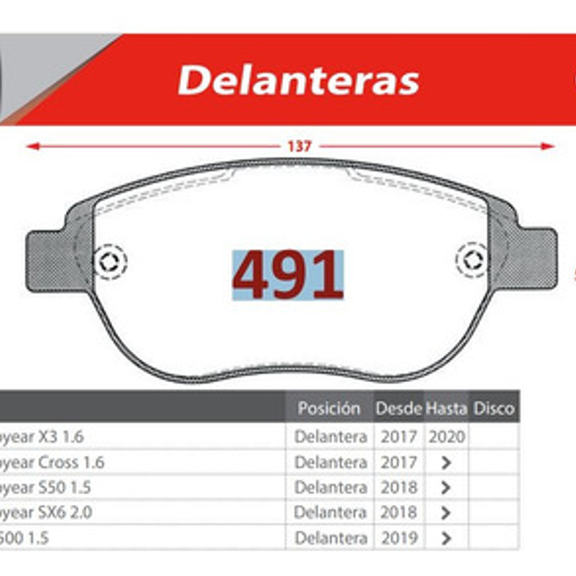 Discos Freno Delanteros + Pastillas Citroen C3 Año 2016 + 6