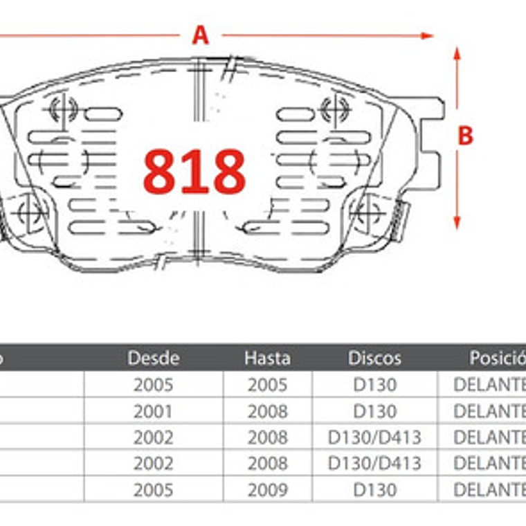 Pastillas Frenos Delanteras Ceramica Mazda 6 Año 2007-2013 2