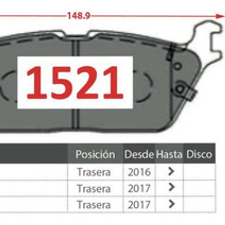 Pastillas Freno Traseras Cerámica Dodge Ram 1500 - 2019 + 3