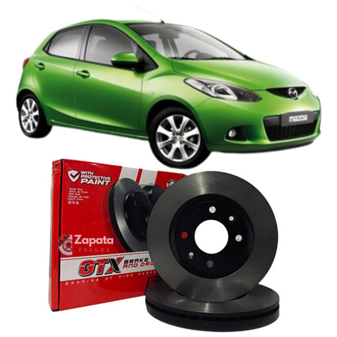 Discos De Freno Delanteros Mazda 2 Año 2007 En Adelante 1