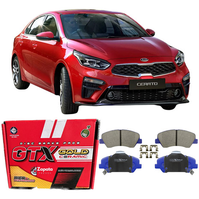Pastillas Freno Delantera Cerámica Kia Cerato 2013-2019 1