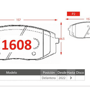 Pastillas Freno Delanteras Gtx Para Hyundai Staria 2022 +