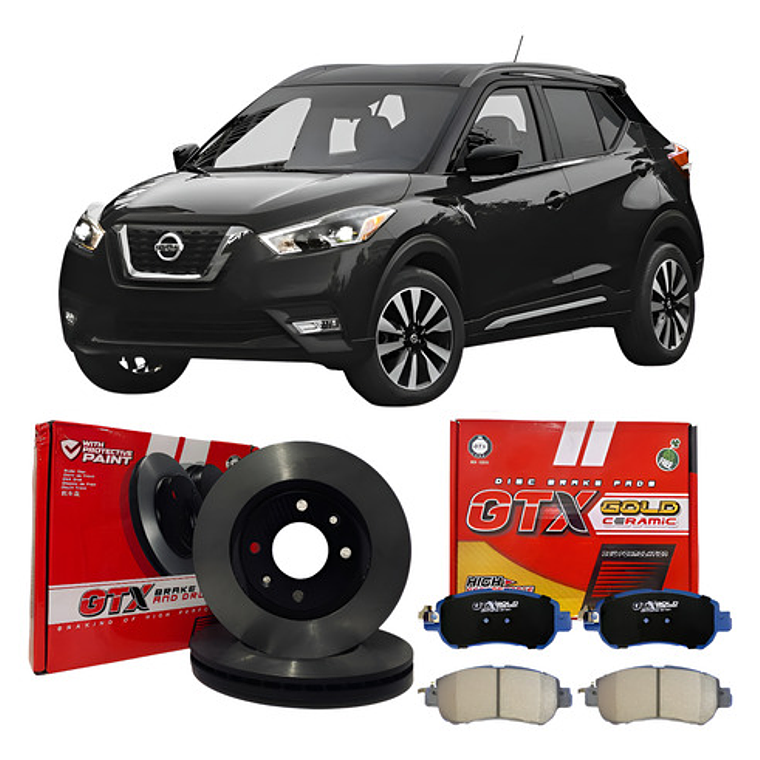Discos Freno Delanteros + Pastillas Nissan Kicks 2017+ 1