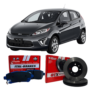 Discos Freno Delanteros + Pastillas Ford Fiesta 2011 - 2019