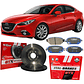 Discos Freno Traseros + Pastillas Gtx - Mazda 3 2014 A 2019 - Miniatura 1