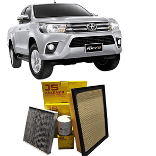 Kit 3 Filtros Japoneses Toyota Hilux 2016 En Adelante.