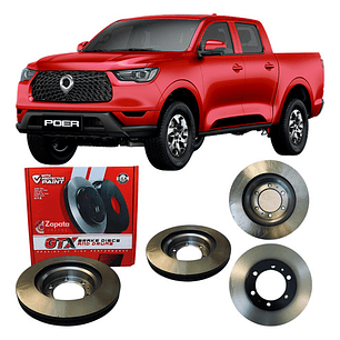 Par Disco Freno Traseros Gtx Para Great Wall Poer