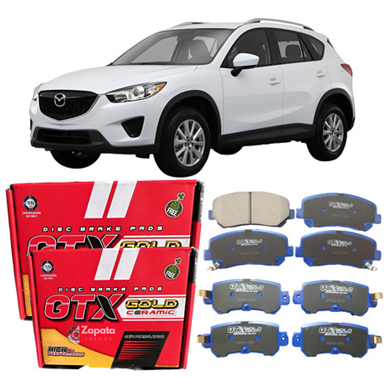Pastillas Freno Del + Tras Cerámica Mazda Cx5 2013-2017 1