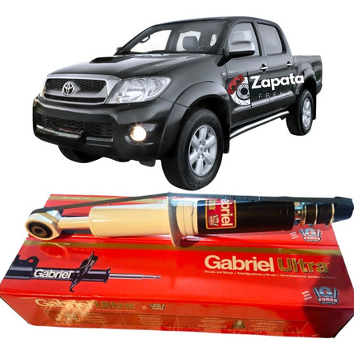 Par Amortiguadores Delanteros Toyota Hilux 4wd 2005 A 2017 1