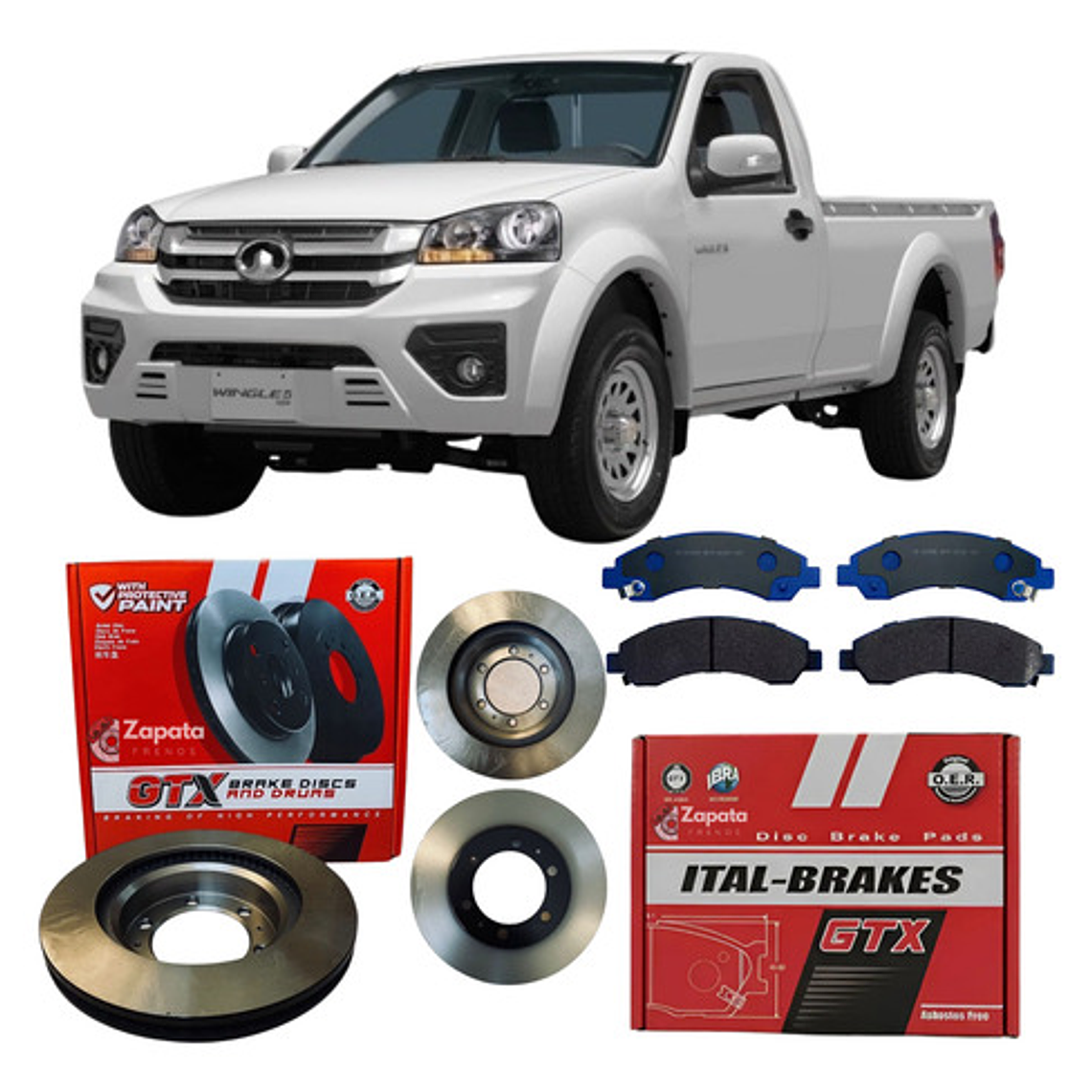 Discos Freno Y Pastillas Para Great Wall Wingle 5 2011-2023 1