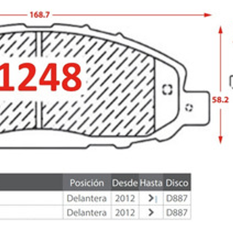 Pastillas Freno Delanteras Nissan Nv350 Urvan 2