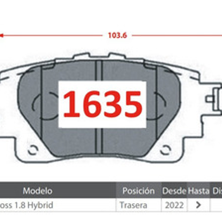 Pastillas Frenos Delant + Tras  Cerámica Toyota Yaris 2023 + 3