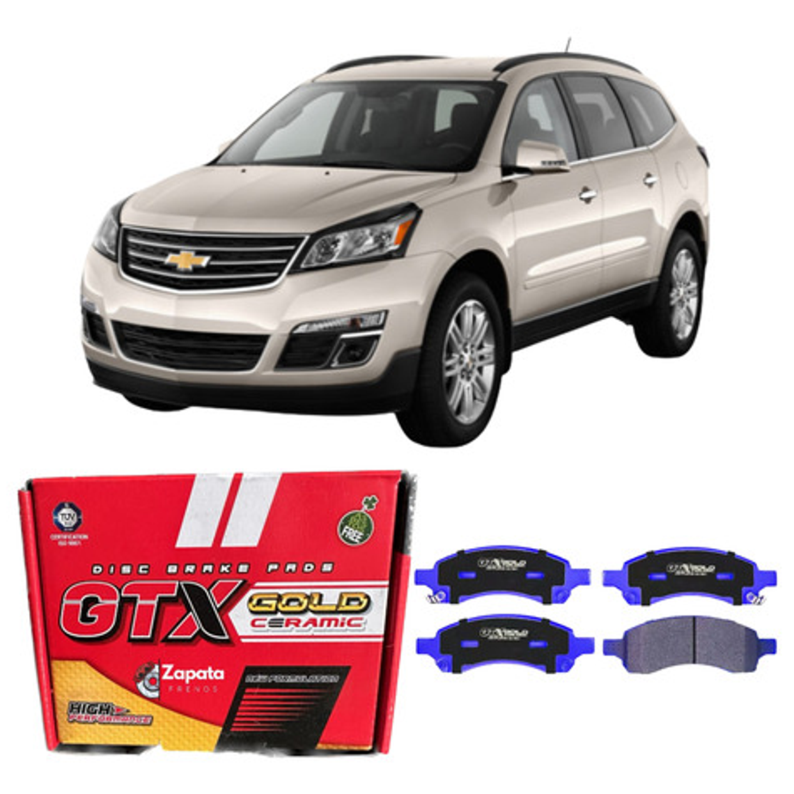 Pastilla Freno Del Cerámic Para Chevrolet Traverse 2009 2017 1