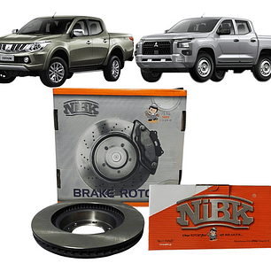 Discos Freno Delant + Pastillas Nibk Mitsubishi L200 2006  +