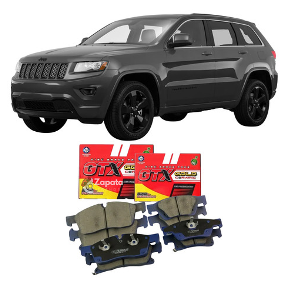 Pastillas Freno Del + Tra Jeep Grand Cherokee 2011-2019 1