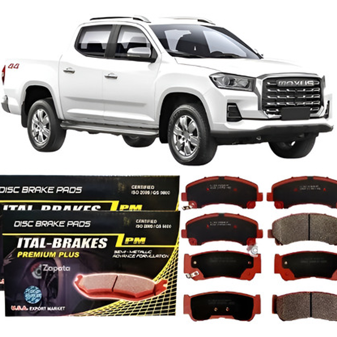 Pastillas Freno Del + Tra Maxus T60 2.0 2.8 2017-2023 1