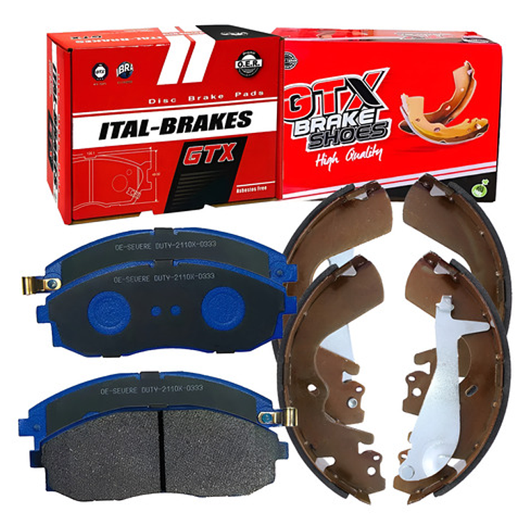 Pastillas Freno Delant + Balatas Tras Jac Refine 2009 2014 1