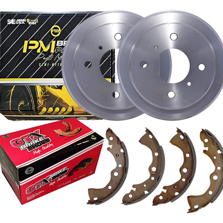 Tambores + Balatas De Freno Traseros Ssangyong Actyon 1