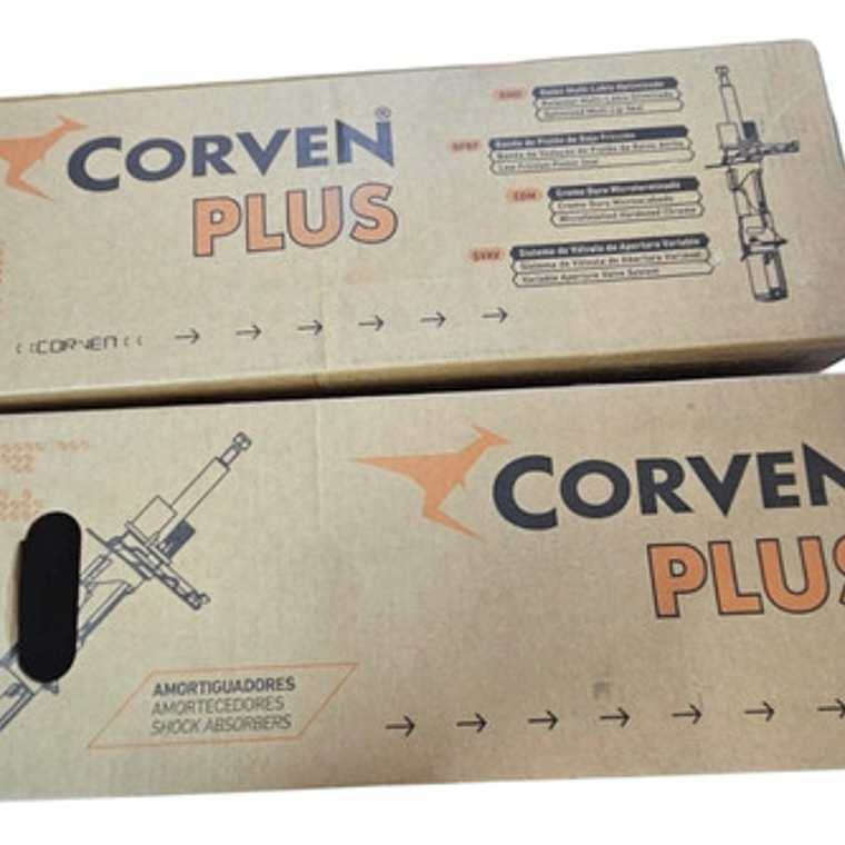Par De Amortiguadores Delanteros Corven Subaru Xv 2012 2017 3