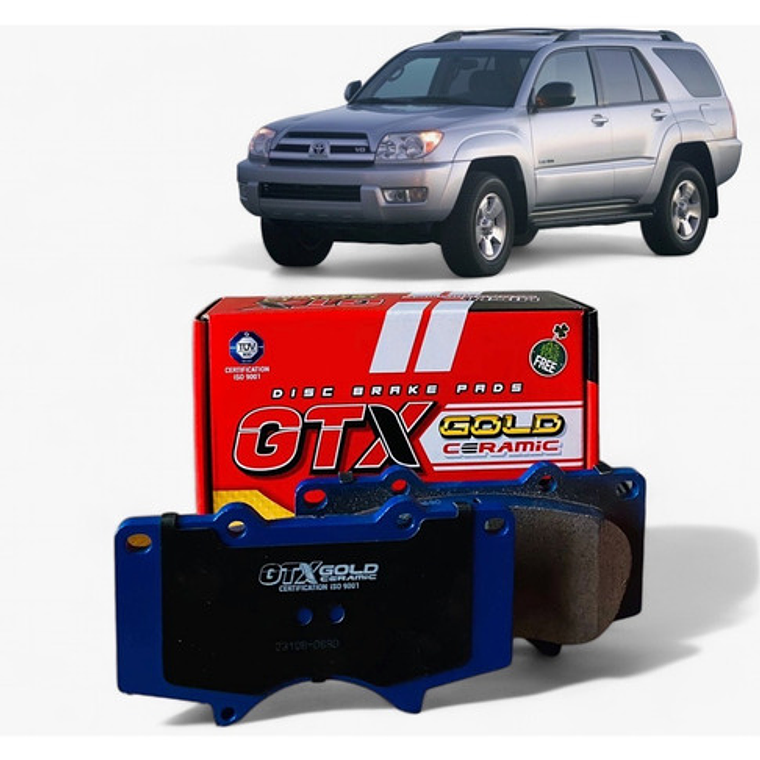 Kit Pastillas Freno Gtx Gold Para Toyota 4runner 2003 2024 2