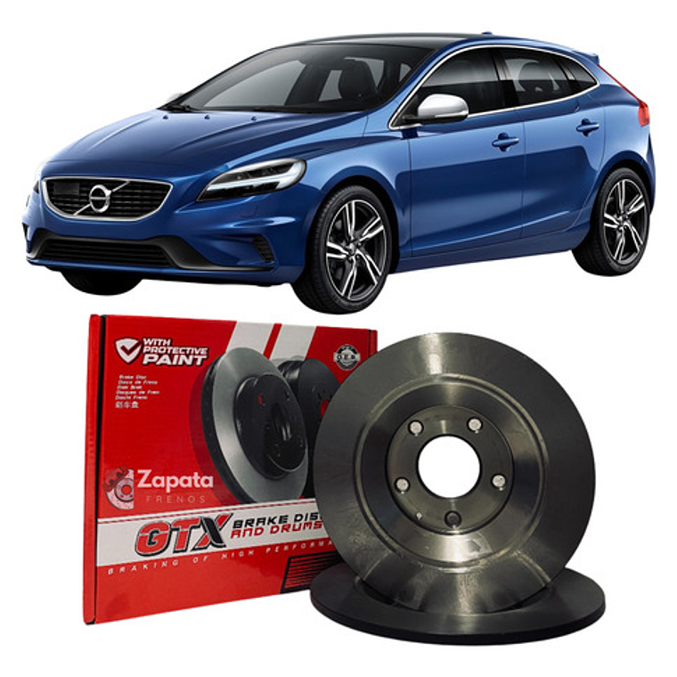 Discos De Freno Traseros Para Volvo V40 - 2012 2020 1