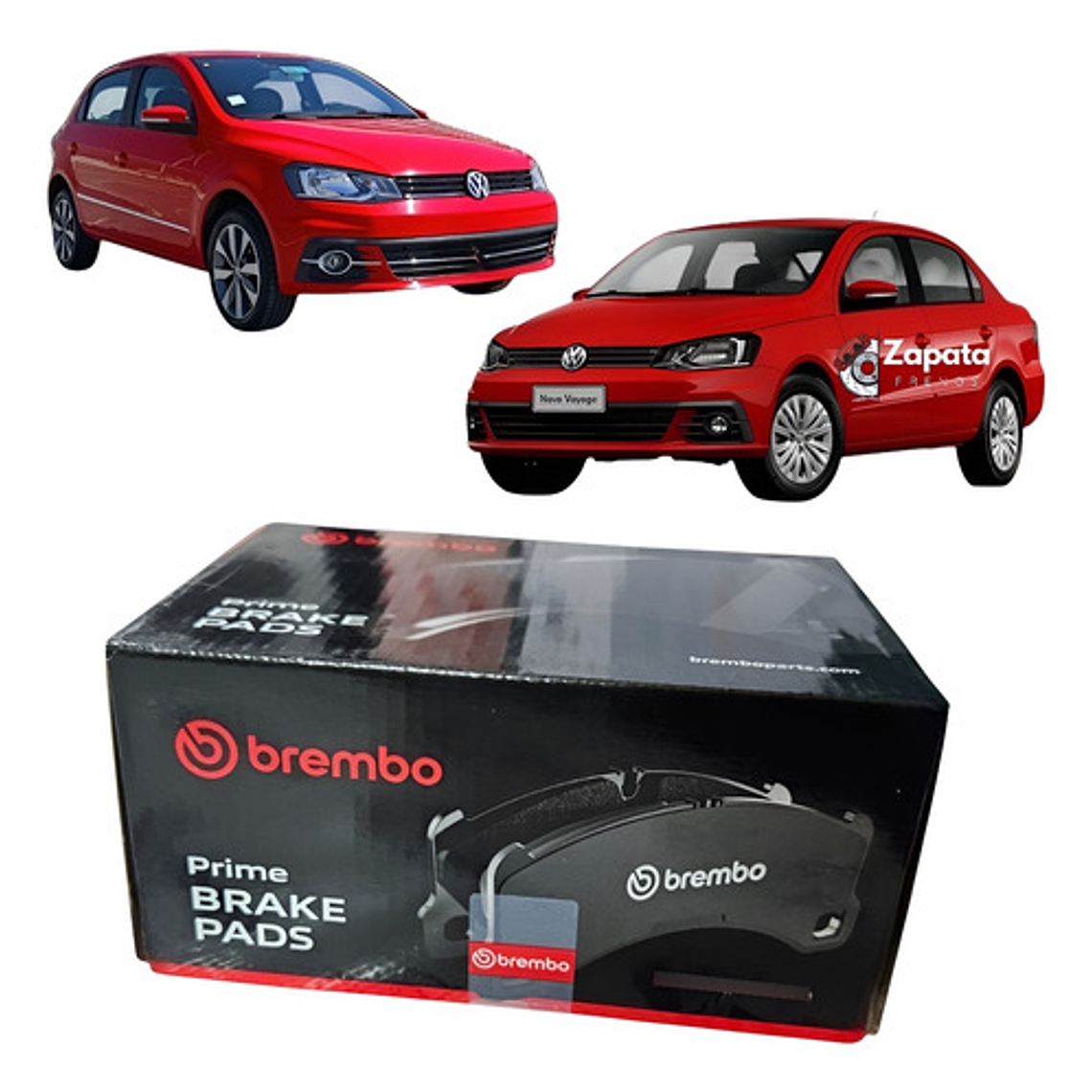 Pastillas Frenos Del Brembo Volkswagen Voyage - Gol 2016+ 1