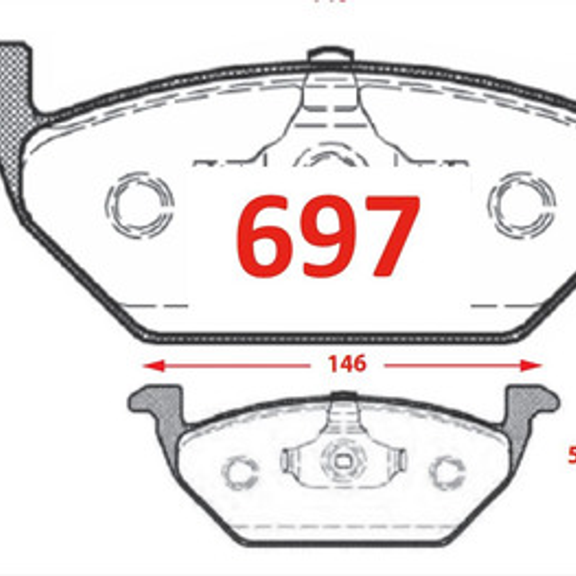 Pastillas Frenos Del Brembo Volkswagen Voyage - Gol 2016+ 4