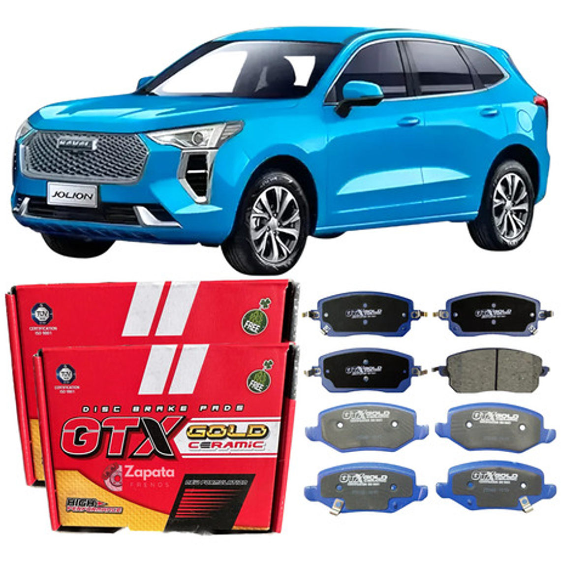 Pastillas Frenos Delant + Tras Ceramica - Haval Jolion 2021+ 1