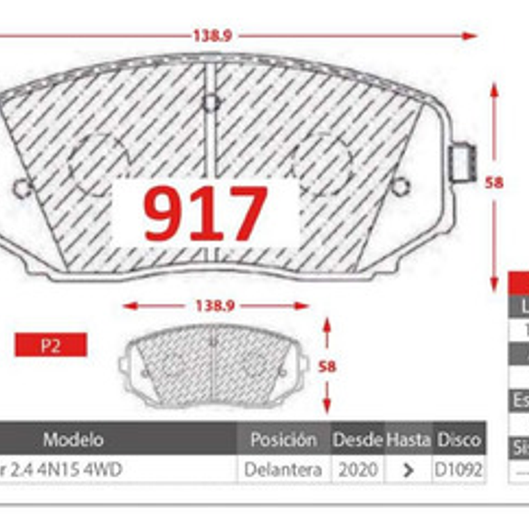 Discos Freno Delanteros + Pastillas Montero Sport 2.4 2017 + 5