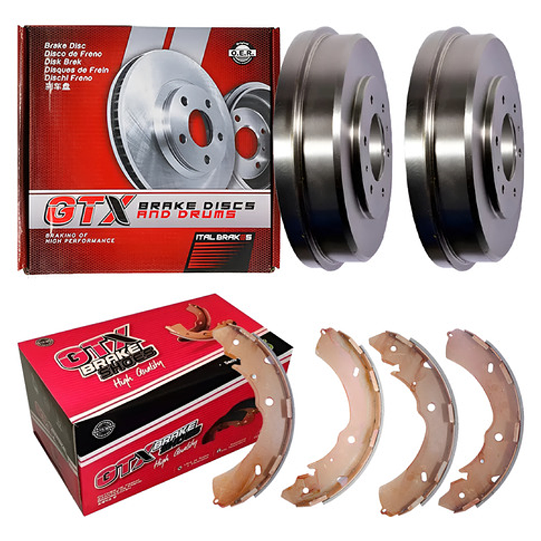 Tambores Freno + Balatas Para Mitsubishi L200 2006 2024 1