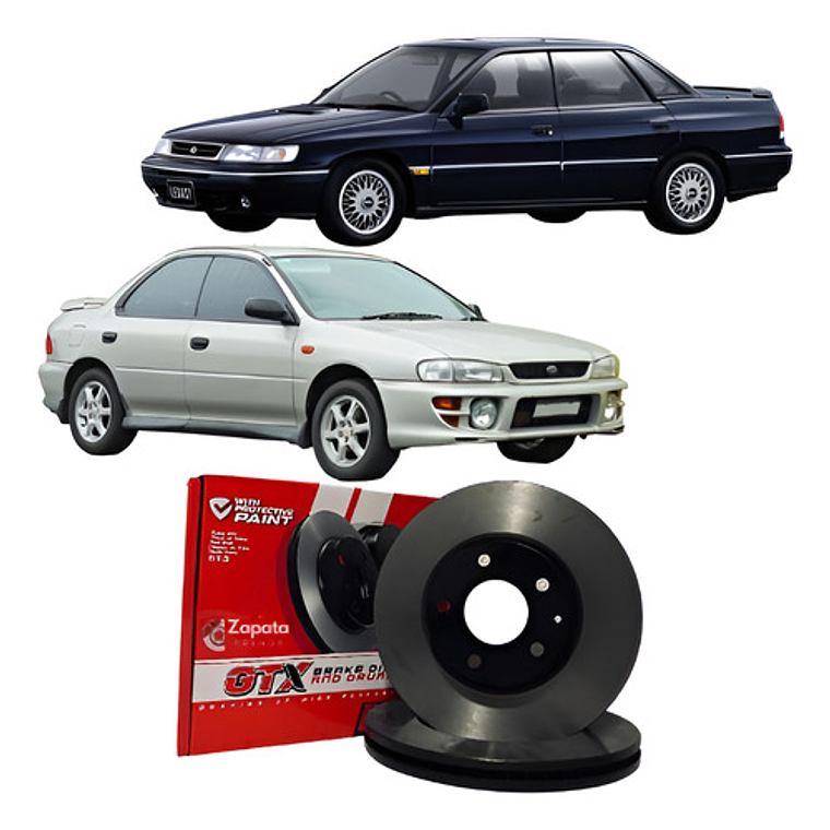 Discos De Freno Delanteros Subaru Impreza 1992-2012 Gtx/par 1