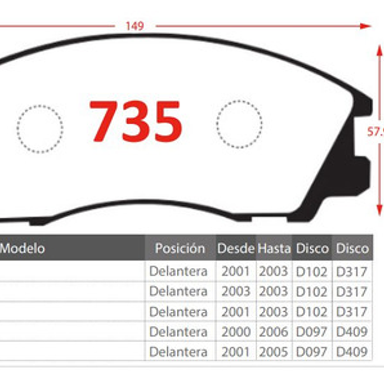 Pastillas Freno Delanteras Gtx Cerámica Hyundai Terracan 2