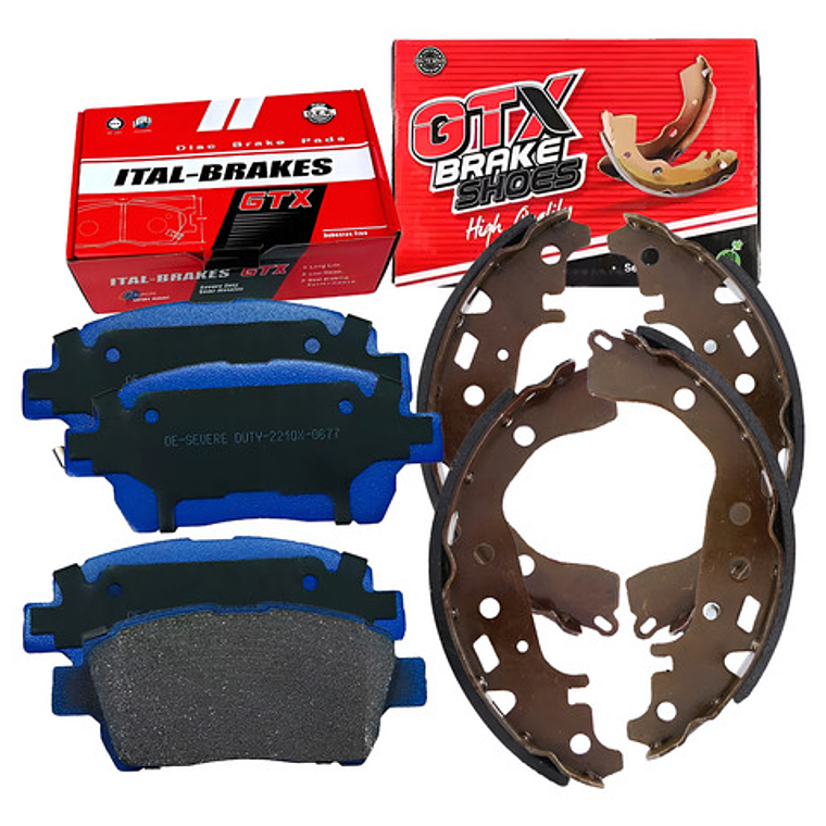 Pastillas Mas Balatas Freno Para Toyota Yaris 2002 2005 Kit 1